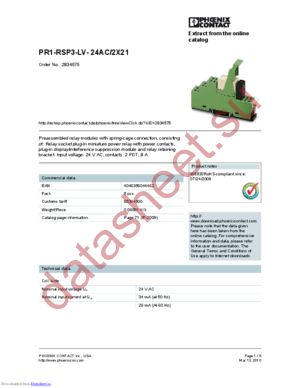 2834575 datasheet  