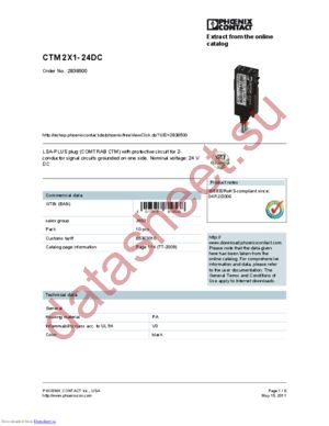 2838500 datasheet  