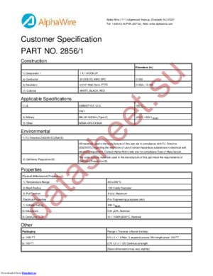 2856/1 WH001 datasheet  