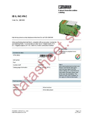 2861849 datasheet  