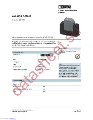 2881052 datasheet  