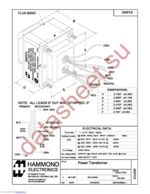 290FEX datasheet  