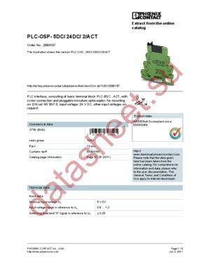 2980157 datasheet  