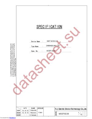 2MBI400U4H-120-50 datasheet  