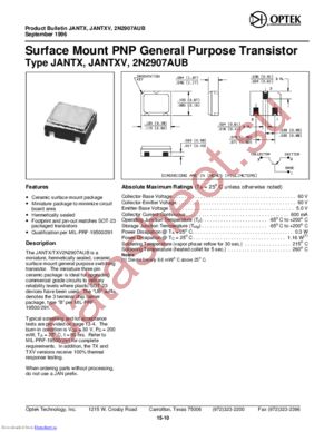 2N2907AUBTX datasheet  