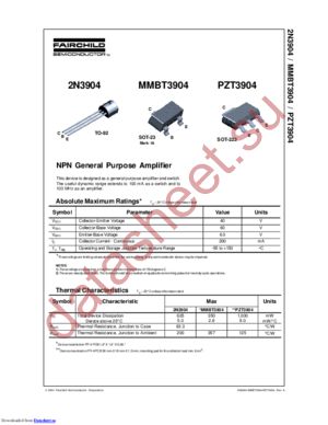 2N3904TF-NL datasheet  