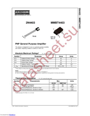 MMBT2907A-NL datasheet  