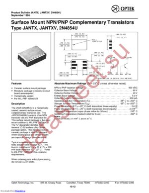 2N4854UTXV datasheet  