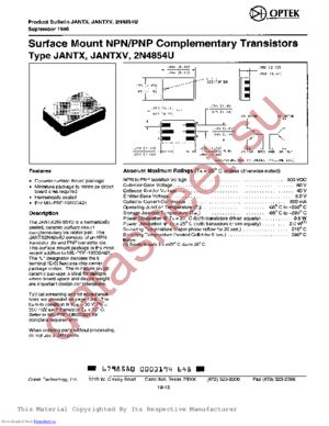 2N4854UJANTX datasheet  