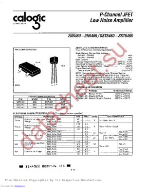 2N5463 datasheet  