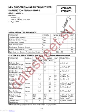 2N6724STZ datasheet  