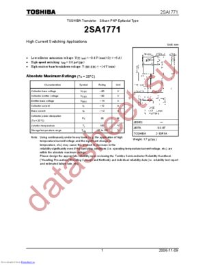 2SA1771_06 datasheet  