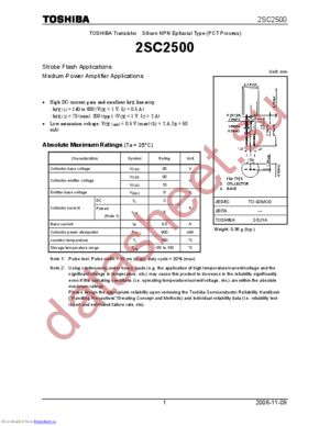 2SC2500_06 datasheet  