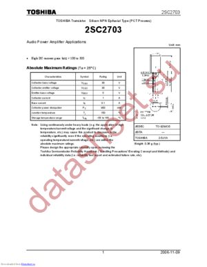 2SC2703_06 datasheet  