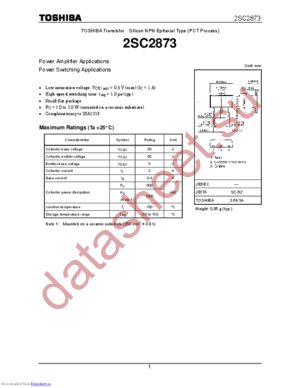 2SC2873-Y(F) datasheet  