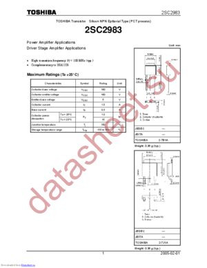 2SC2983-Y(Q) datasheet  