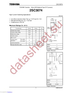 2SC3074_05 datasheet  