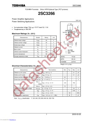 2SC3266_03 datasheet  