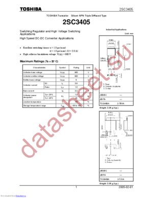 2SC3405(TE16L1,NQ) datasheet  