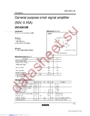 2SC4081UB datasheet  