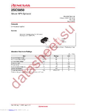 2SC5850LDTL-E datasheet  