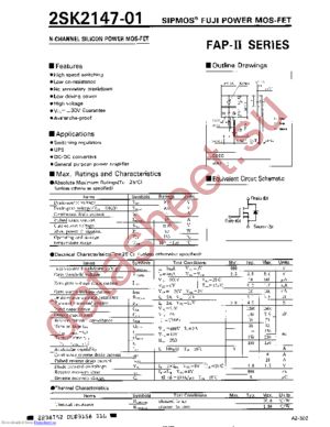 2SK2147 datasheet  