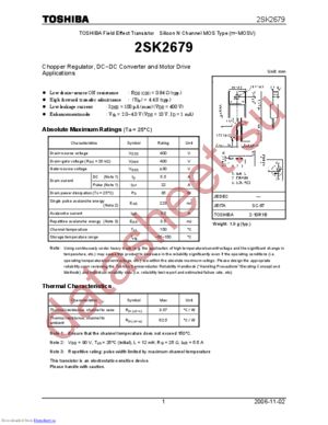 2SK2679_06 datasheet  