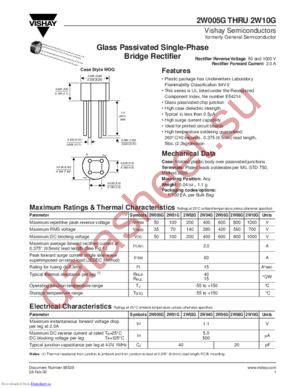 2W005Gthru2W10G datasheet  