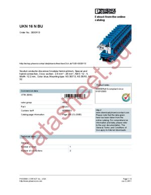 3033113 datasheet  