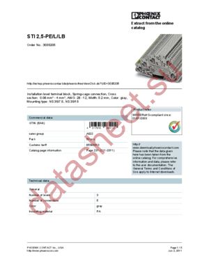 3035205 datasheet  