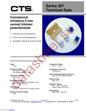 307XC104ER datasheet  