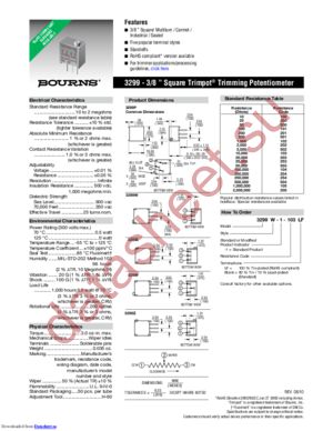 3299Y-1-101 datasheet  