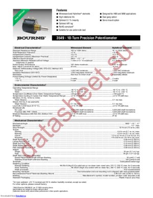 3549S-2AB-203/203A datasheet  