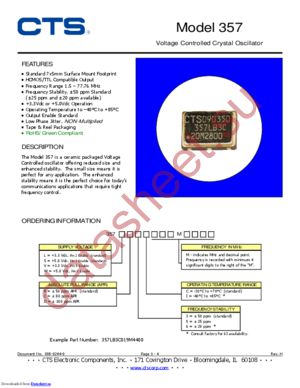 357SA6C datasheet  