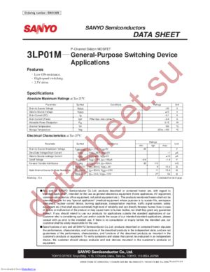 3LP01M-TL-E datasheet  