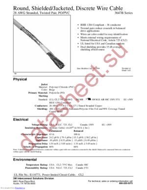 3647B datasheet  