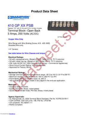 410GP12PSB datasheet  