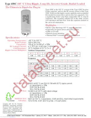 450C182M300AD8 datasheet  