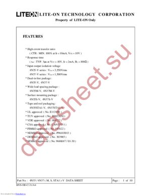 4N37STA1-V datasheet  