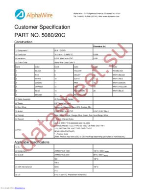 5080/20C SL002 datasheet  