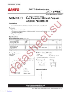 50A02CH-TL-E datasheet  