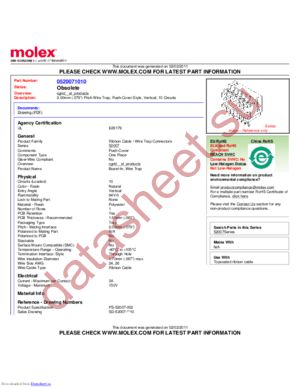 520071010 datasheet  