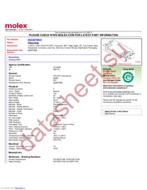 522070551 datasheet  