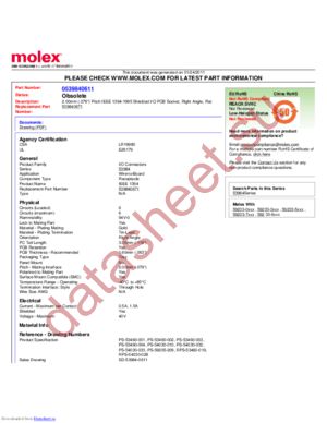 539840611 datasheet  