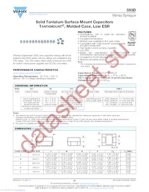 593D225X9025A2TE3 datasheet  