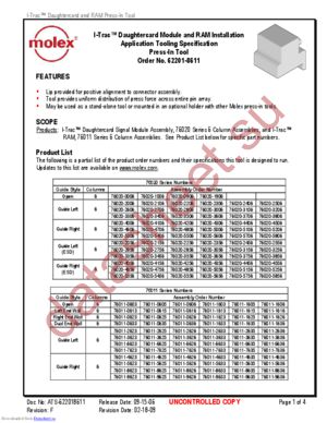 62201-8611 datasheet  