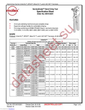 64016-2000 datasheet  