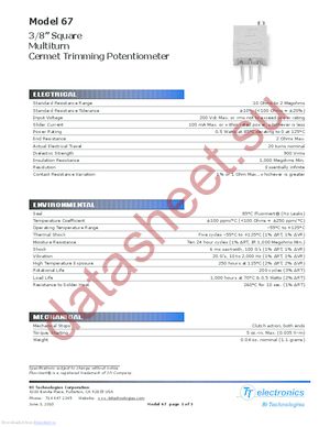 67YR50KLFTB datasheet  