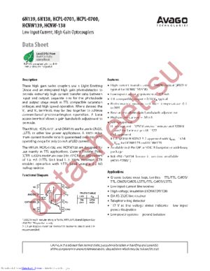 HCNW138-500E datasheet  