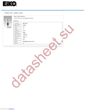 6S6/120V datasheet  